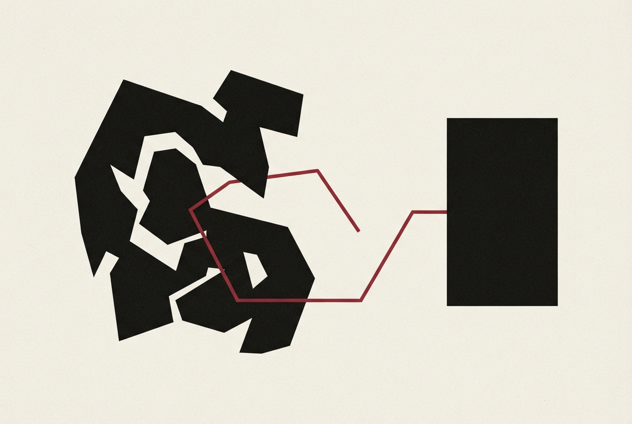 Abstract editorial illustration