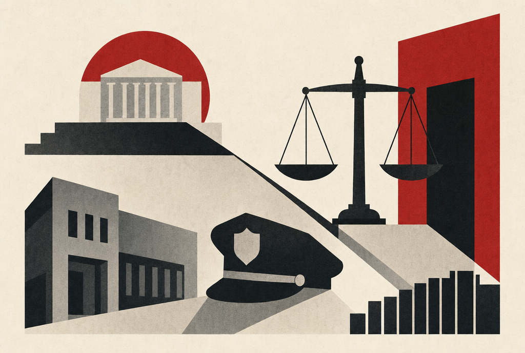 Abstract editorial illustration