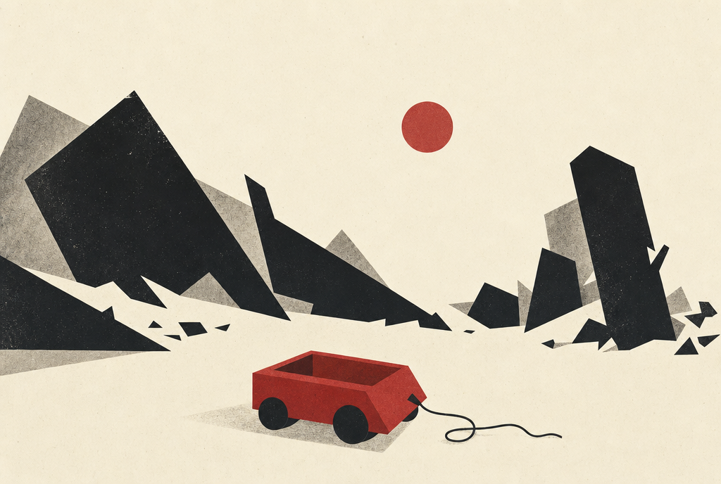 Abstract editorial illustration