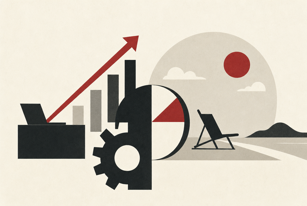 Abstract editorial illustration