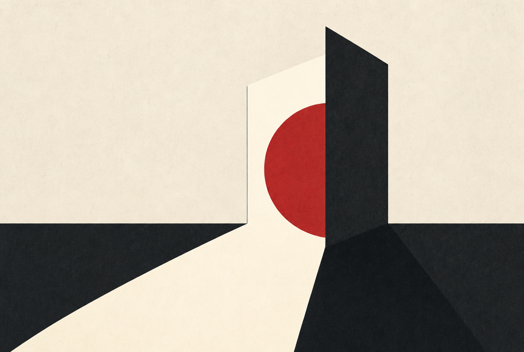 Abstract editorial illustration