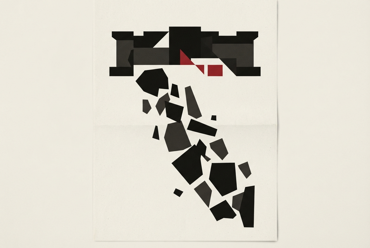 Abstract editorial illustration