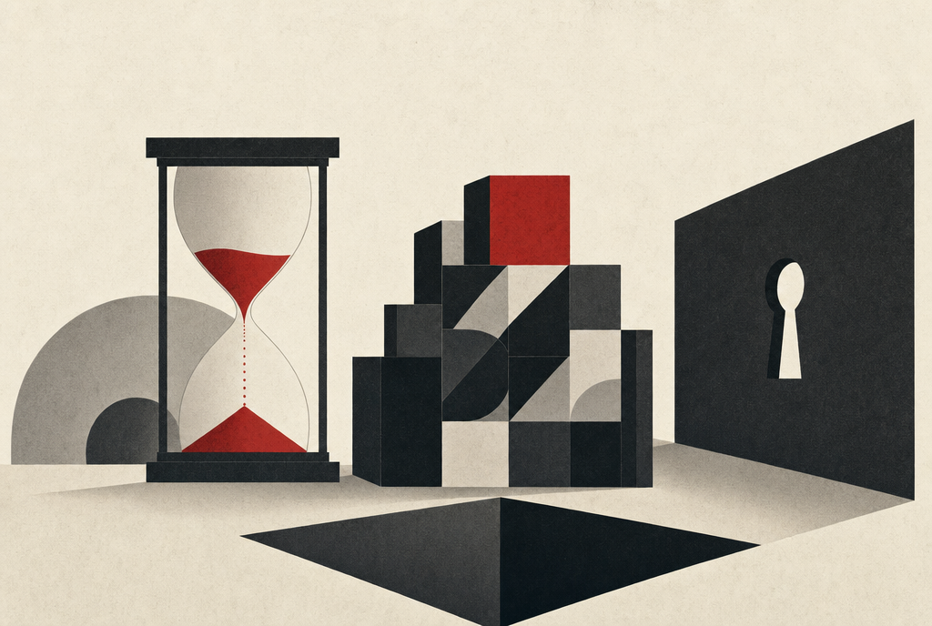 Abstract editorial illustration