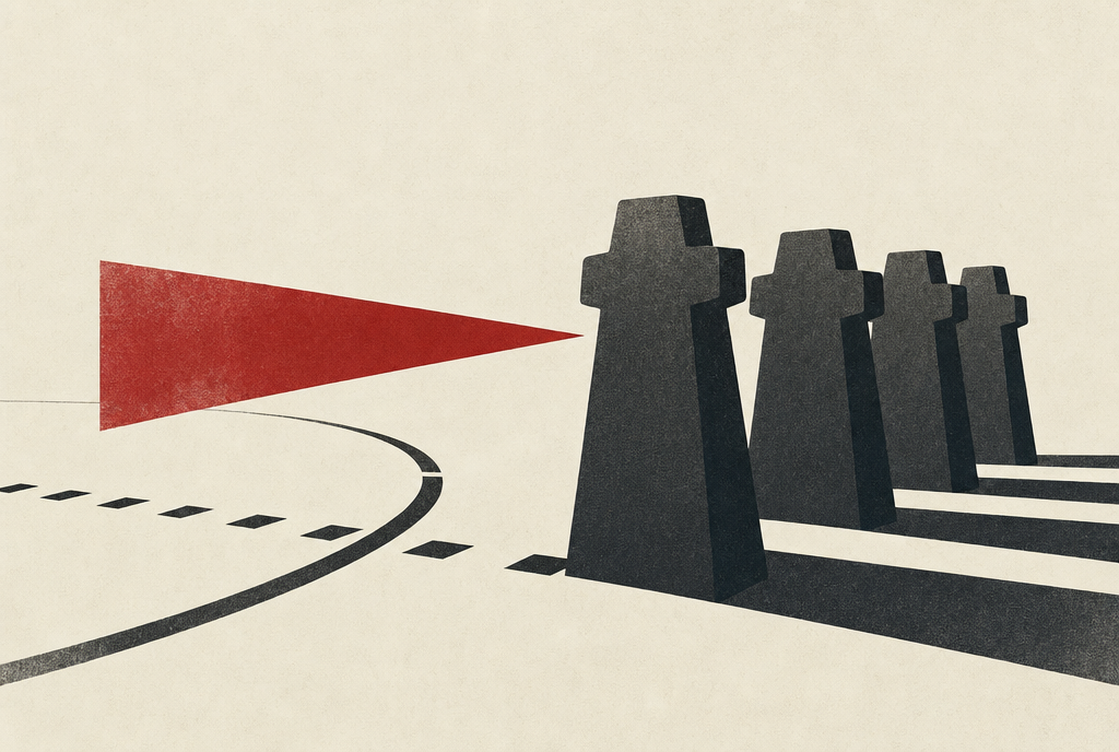 Abstract editorial illustration