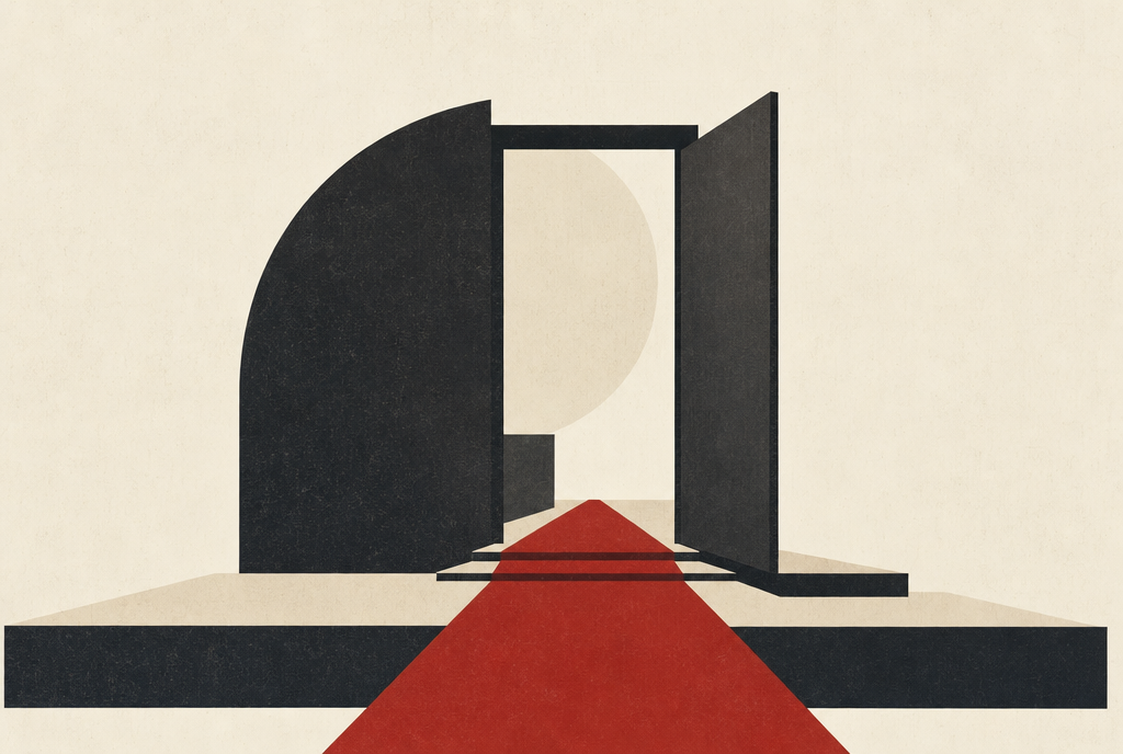 Abstract editorial illustration