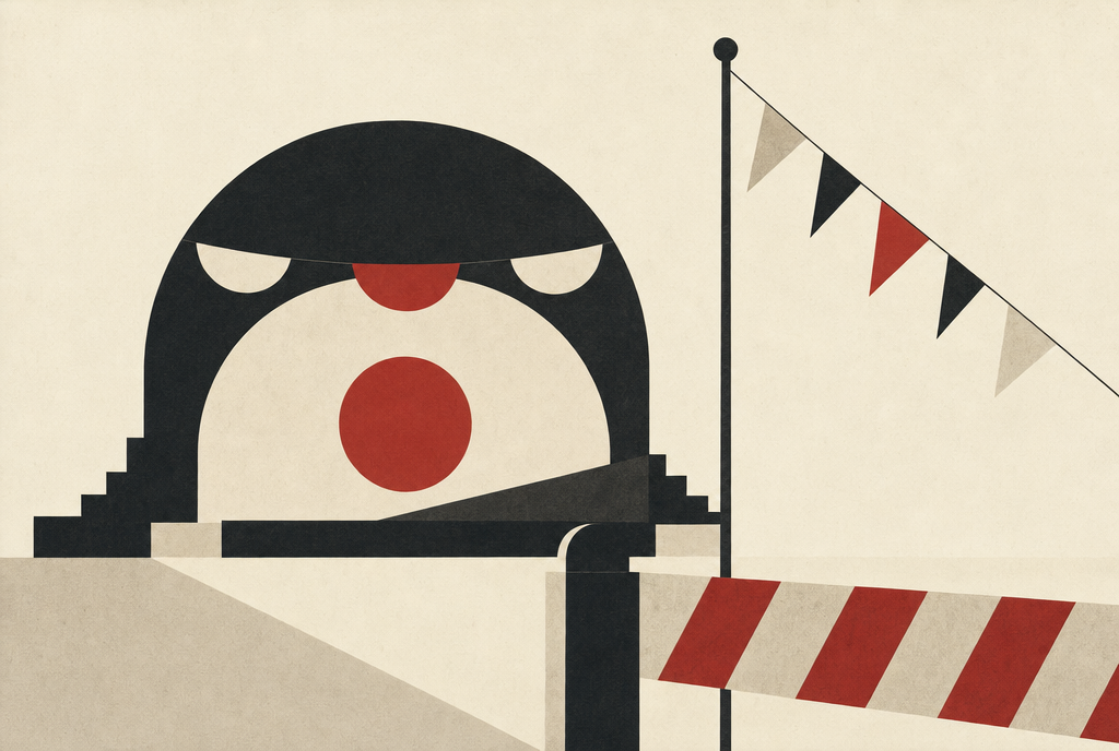 Abstract editorial illustration