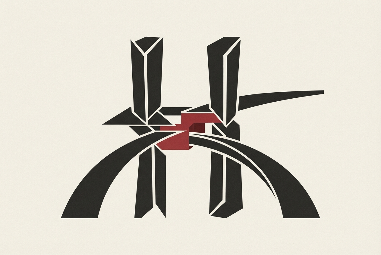 Abstract editorial illustration