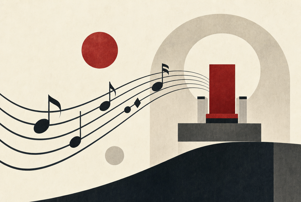 Abstract editorial illustration