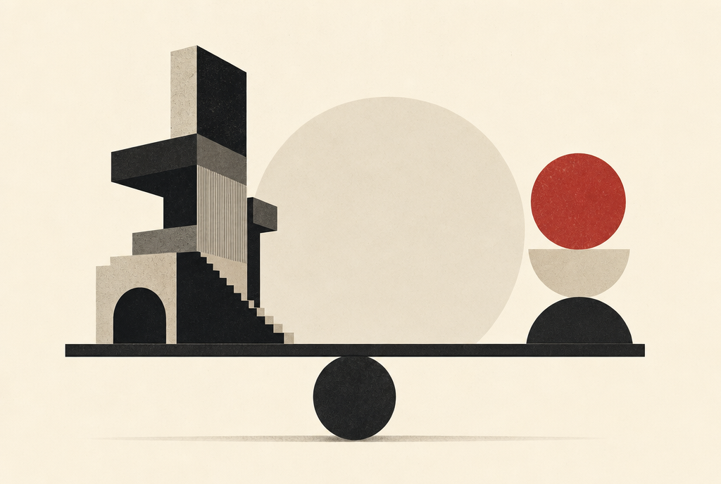 Abstract editorial illustration