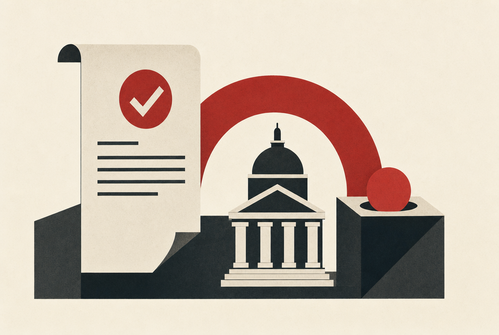 Abstract editorial illustration