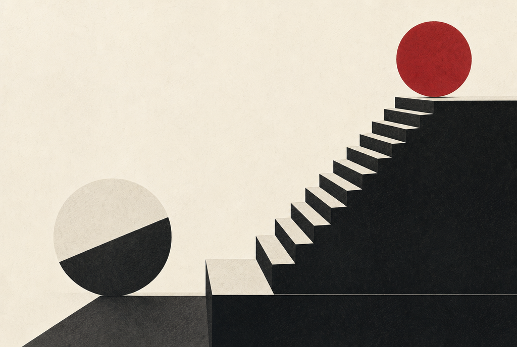 Abstract editorial illustration
