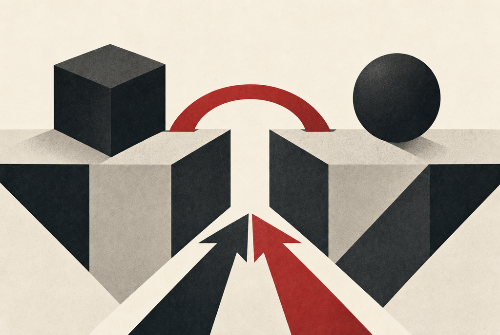 Abstract editorial illustration
