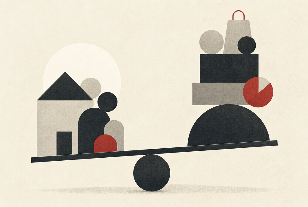 Abstract editorial illustration