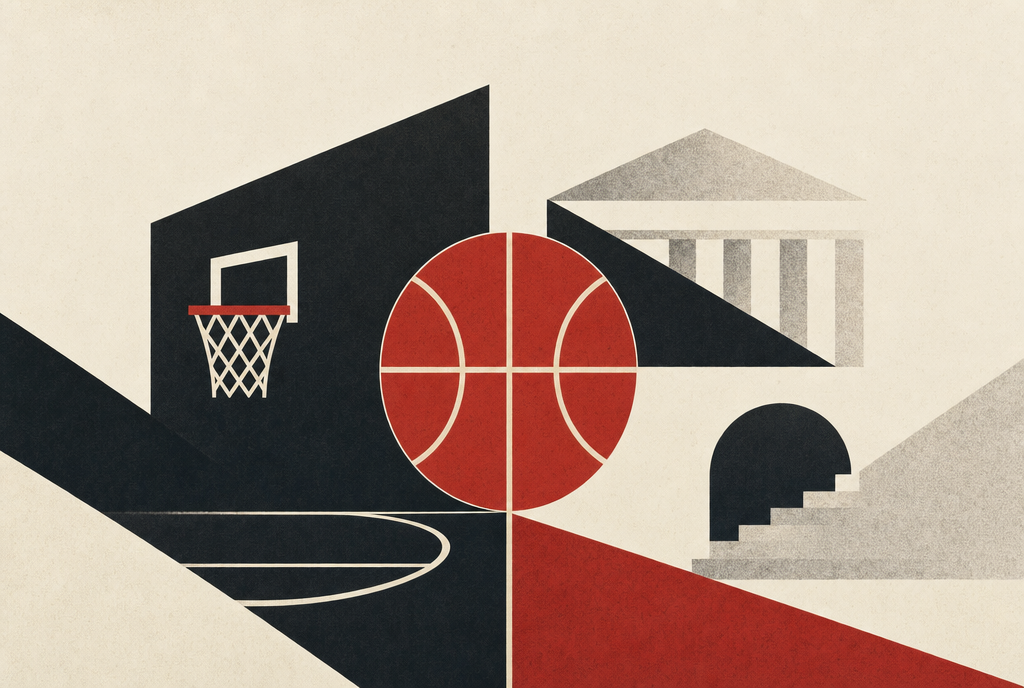 Abstract editorial illustration