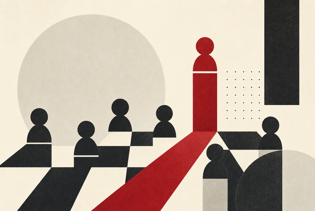 Abstract editorial illustration