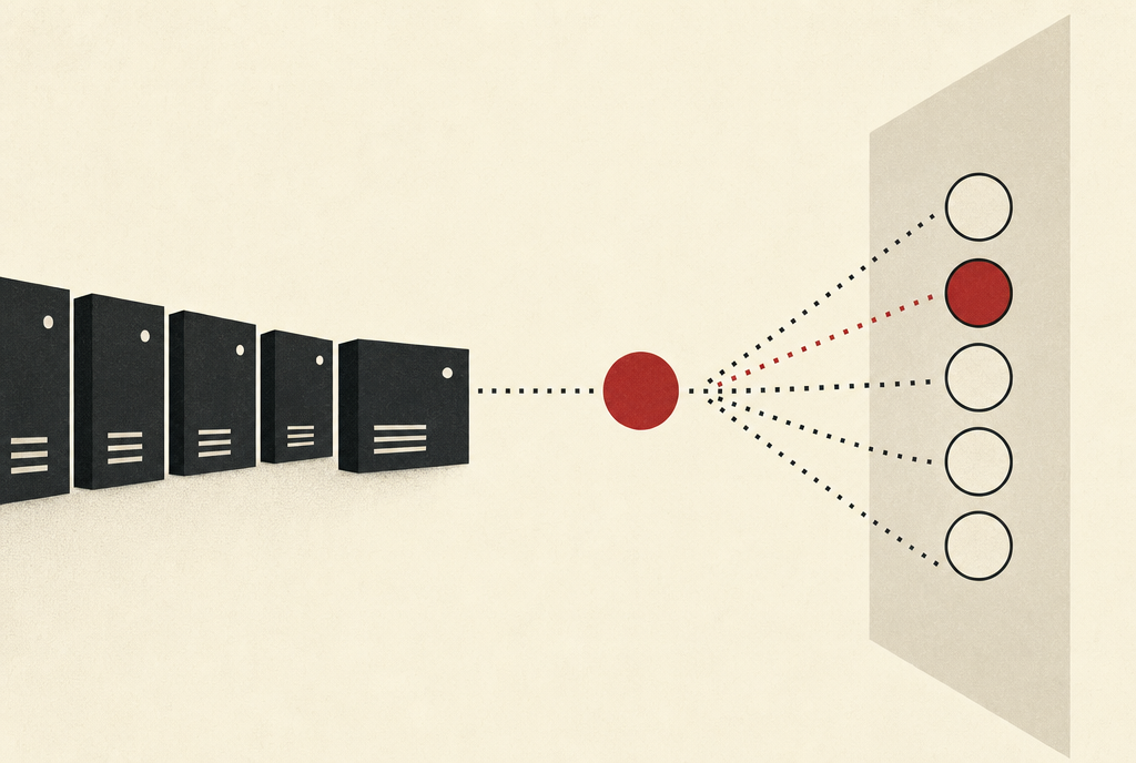 Abstract editorial illustration