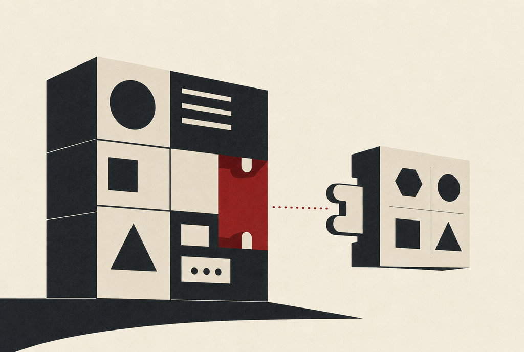 Abstract editorial illustration