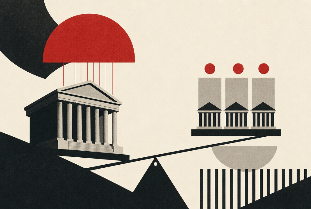 Abstract editorial illustration