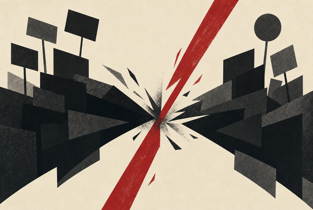 Abstract editorial illustration