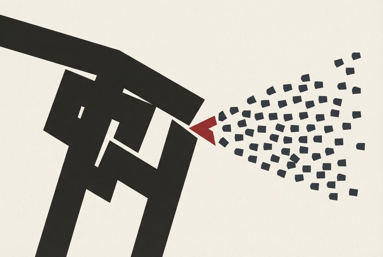 Abstract editorial illustration