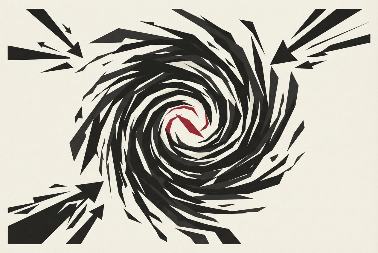 Abstract editorial illustration