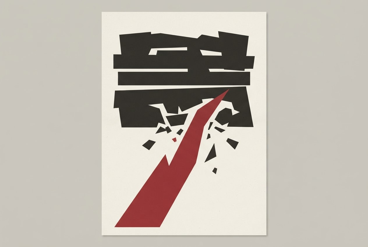 Abstract editorial illustration