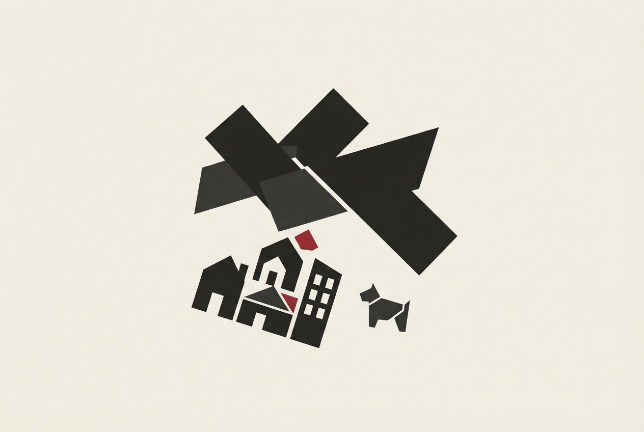Abstract editorial illustration