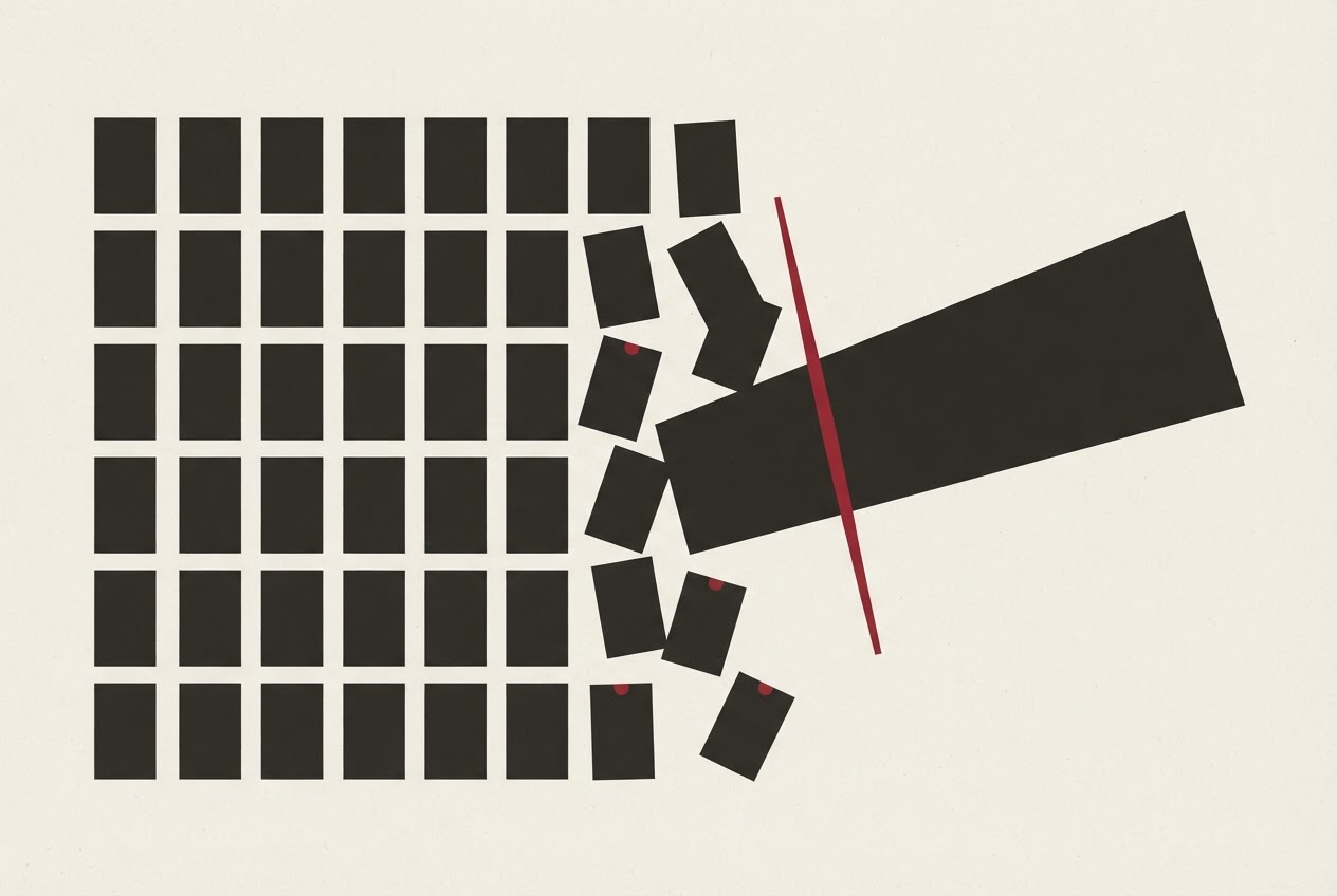 Abstract editorial illustration