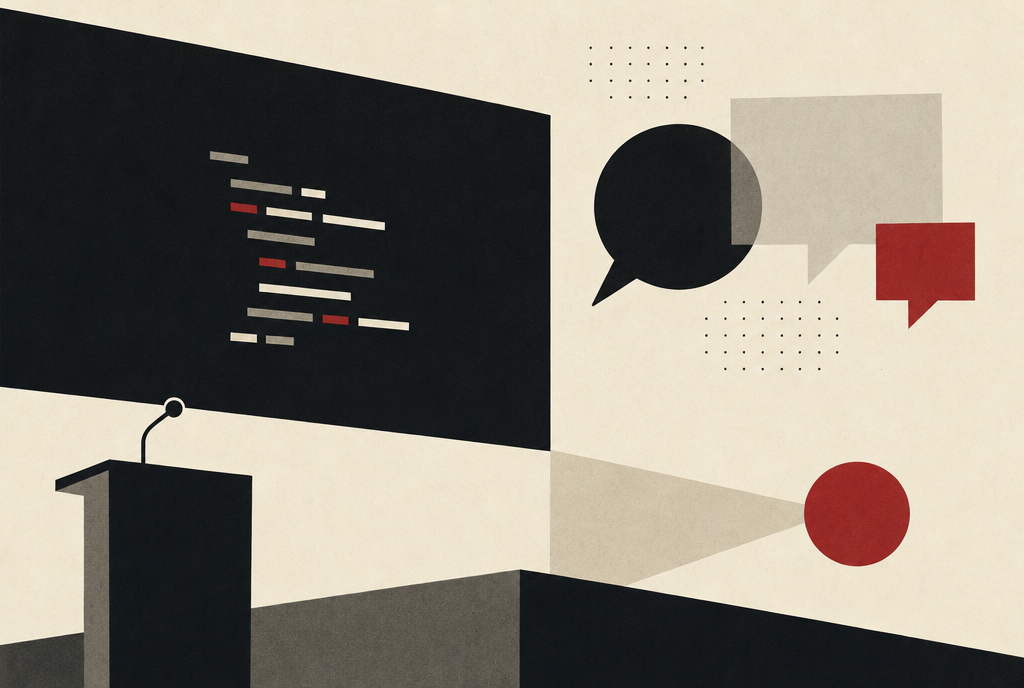 Abstract editorial illustration