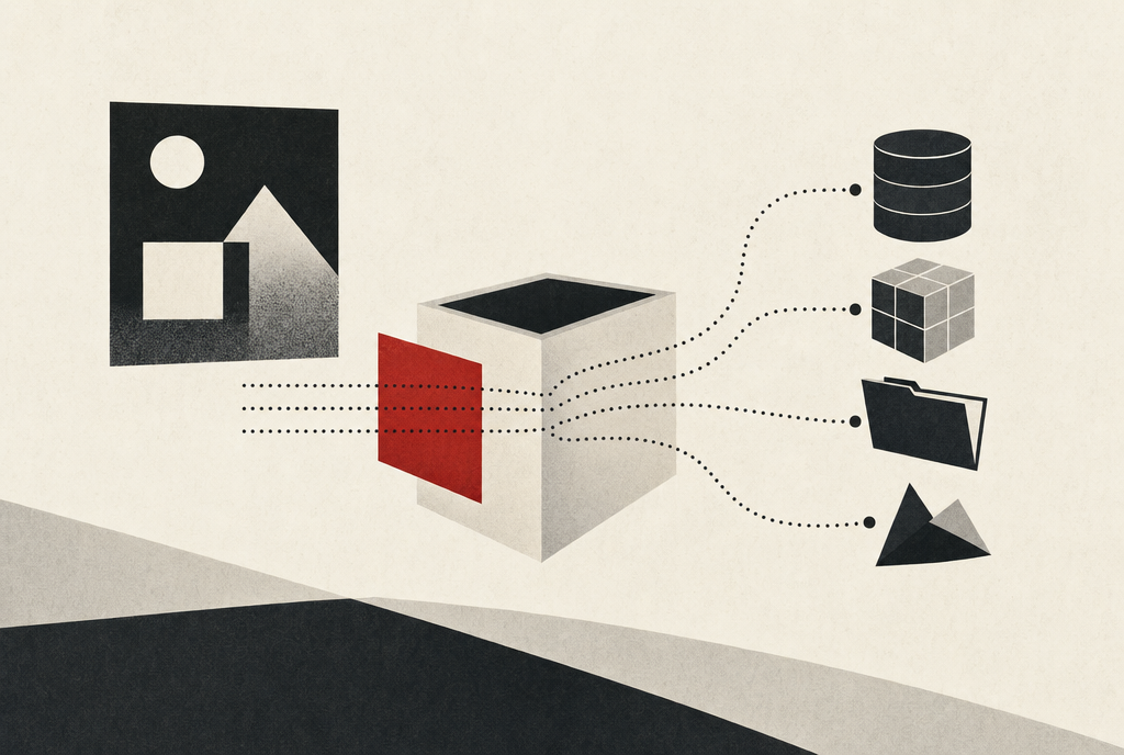 Abstract editorial illustration