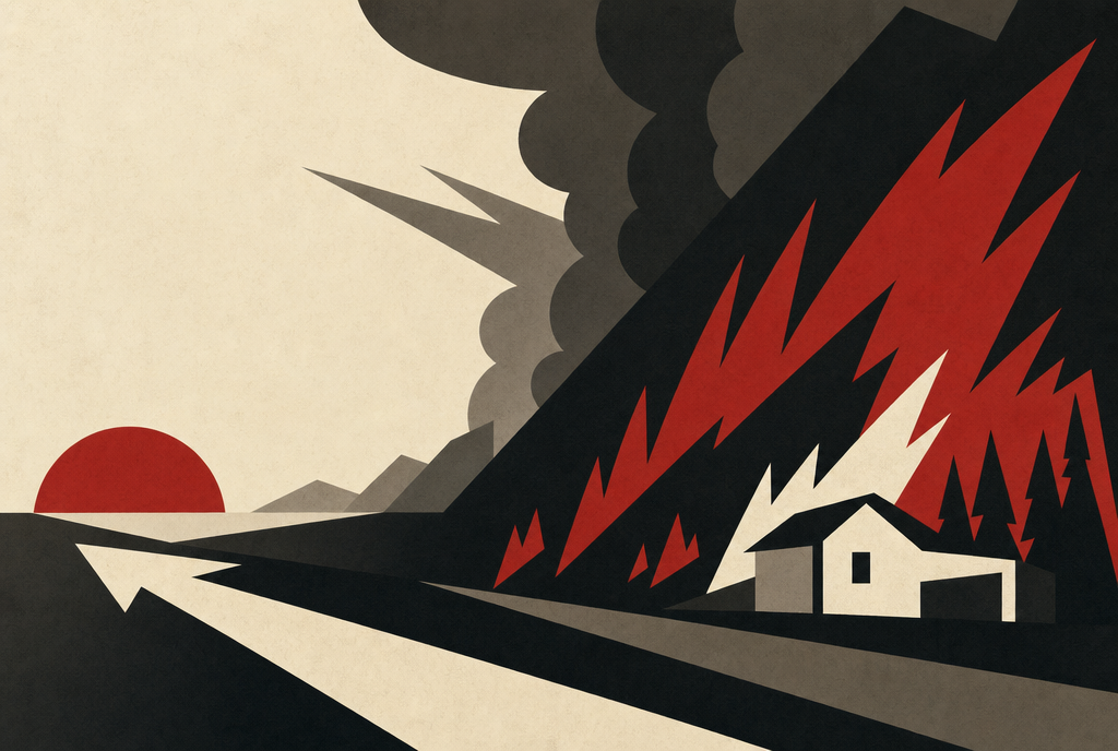 Abstract editorial illustration