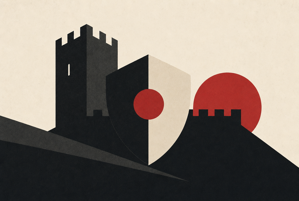 Abstract editorial illustration