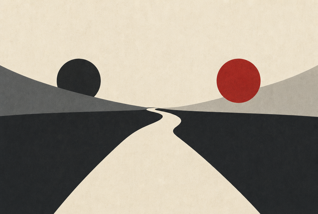 Abstract editorial illustration