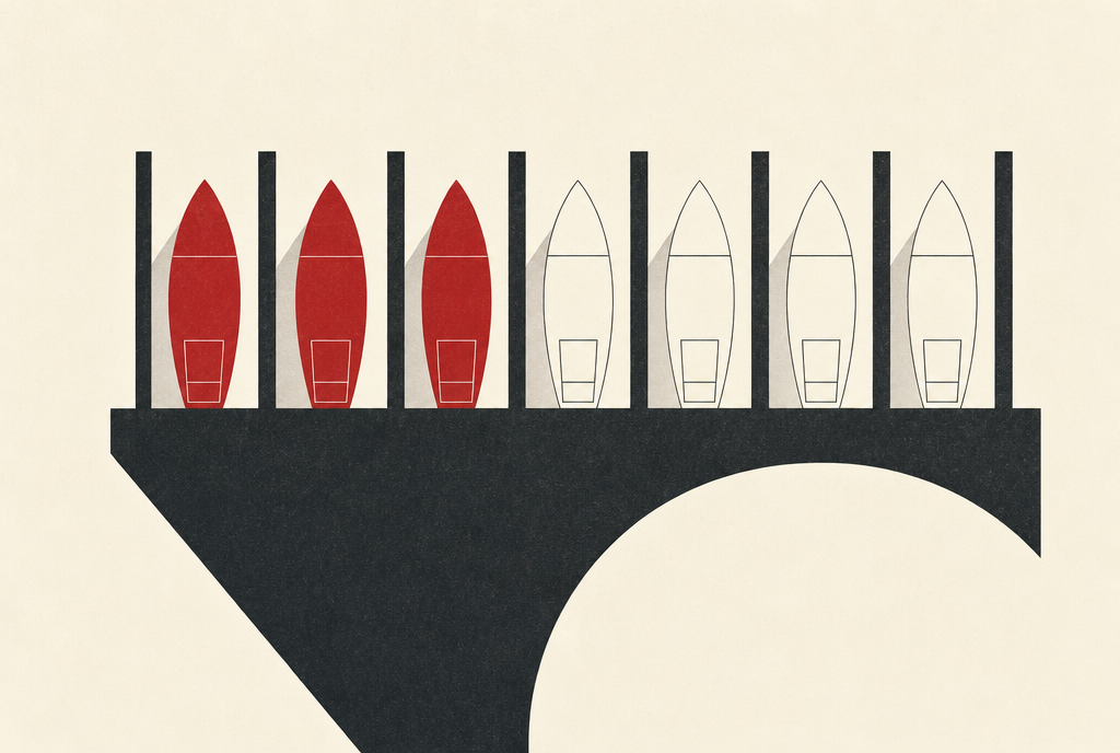 Abstract editorial illustration