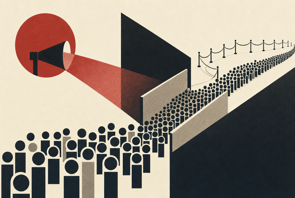 Abstract editorial illustration