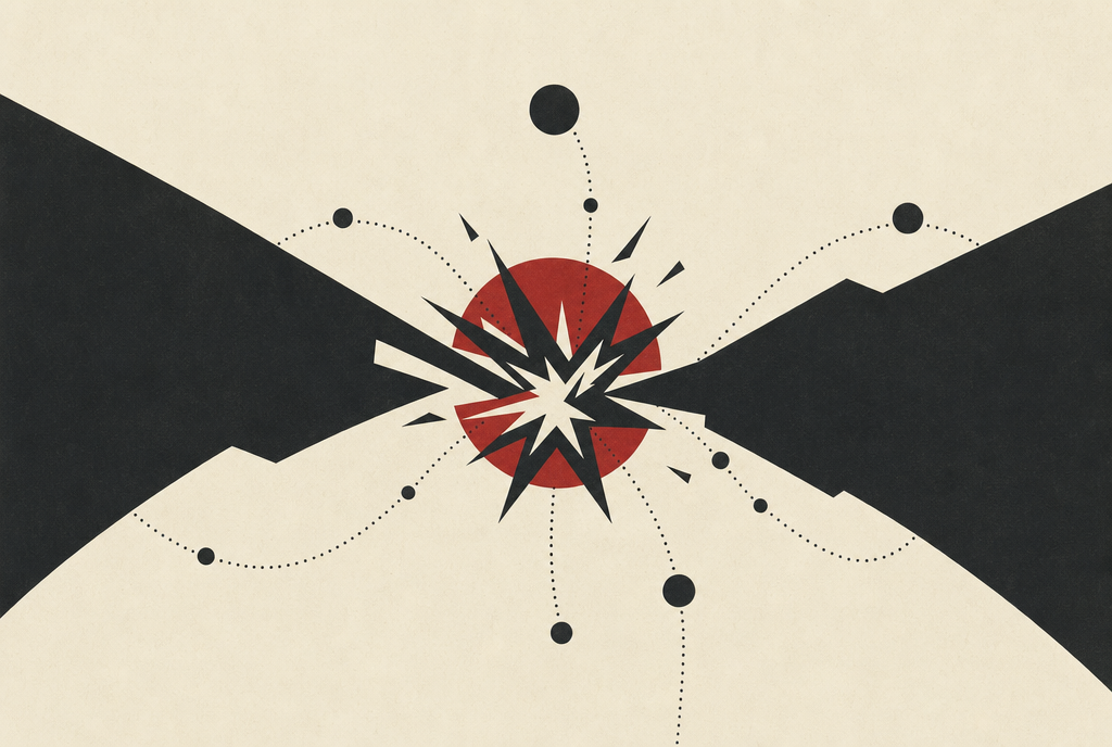 Abstract editorial illustration