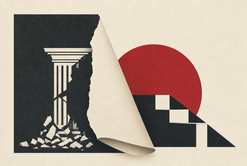 Abstract editorial illustration