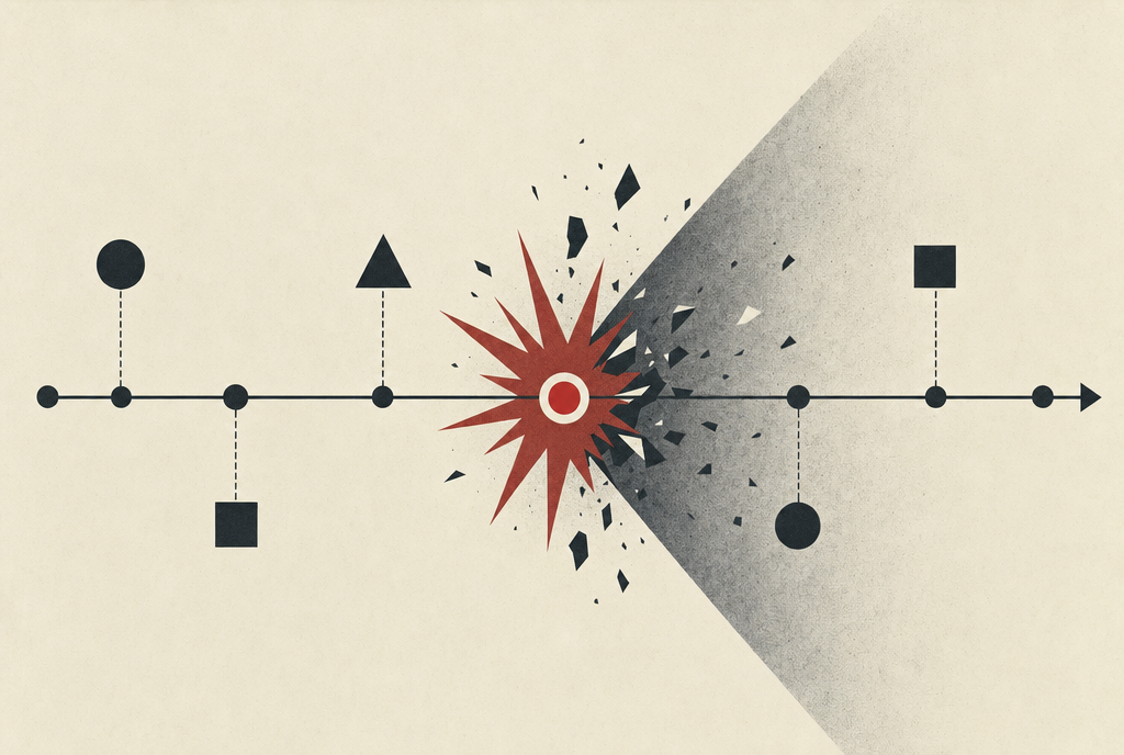 Abstract editorial illustration