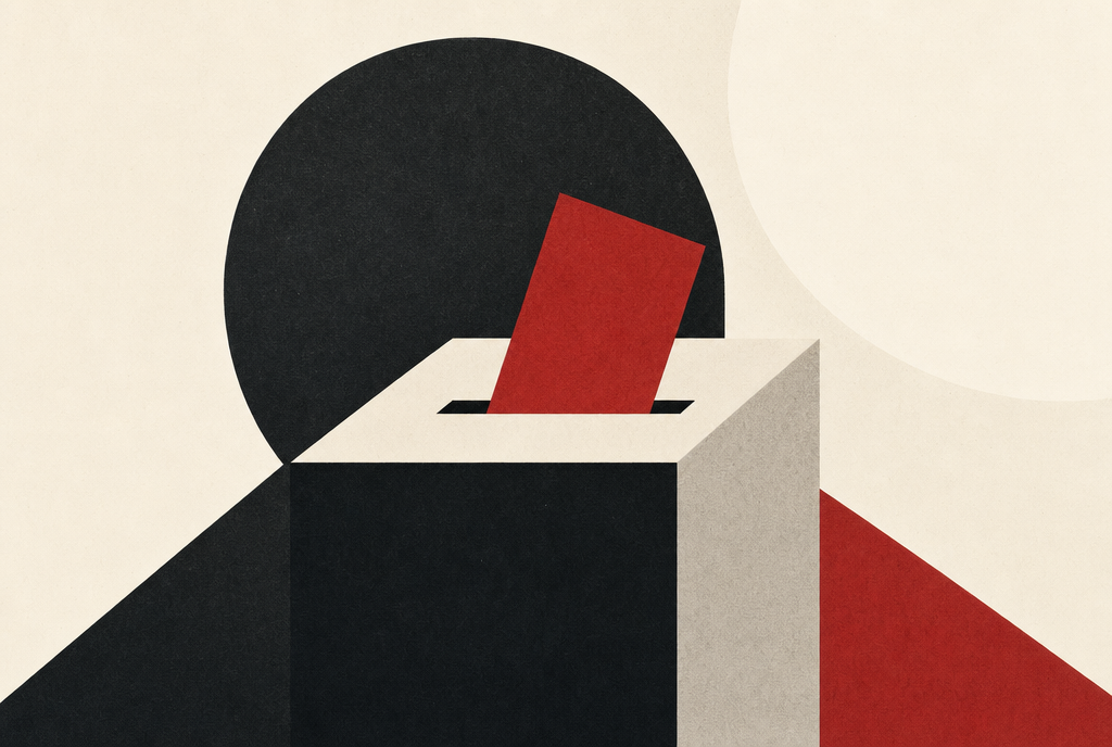 Abstract editorial illustration