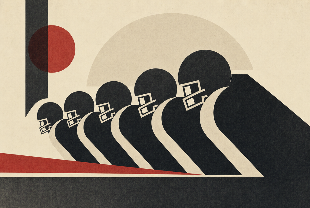 Abstract editorial illustration
