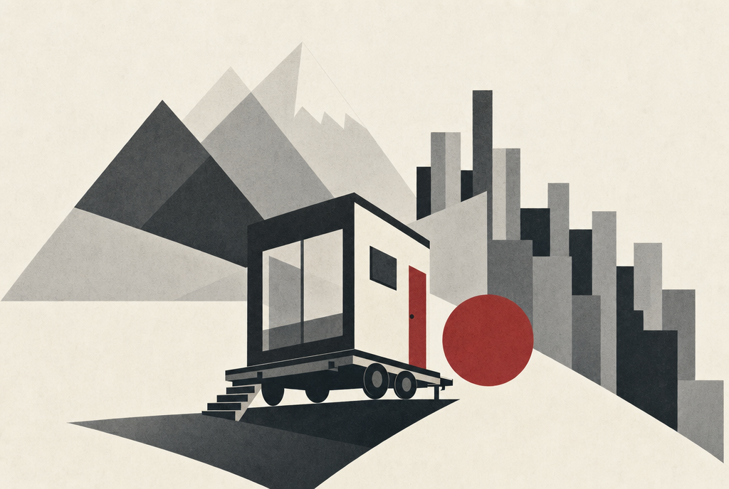 Abstract editorial illustration
