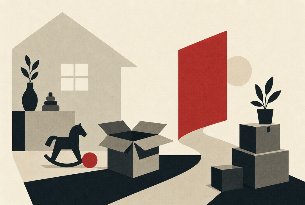 Abstract editorial illustration