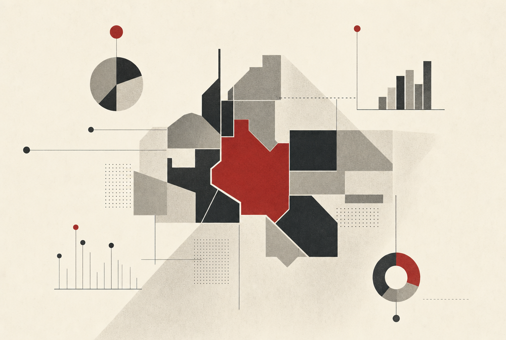 Abstract editorial illustration