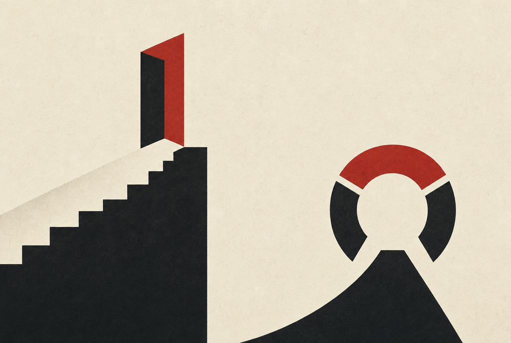Abstract editorial illustration