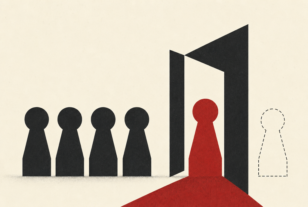 Abstract editorial illustration