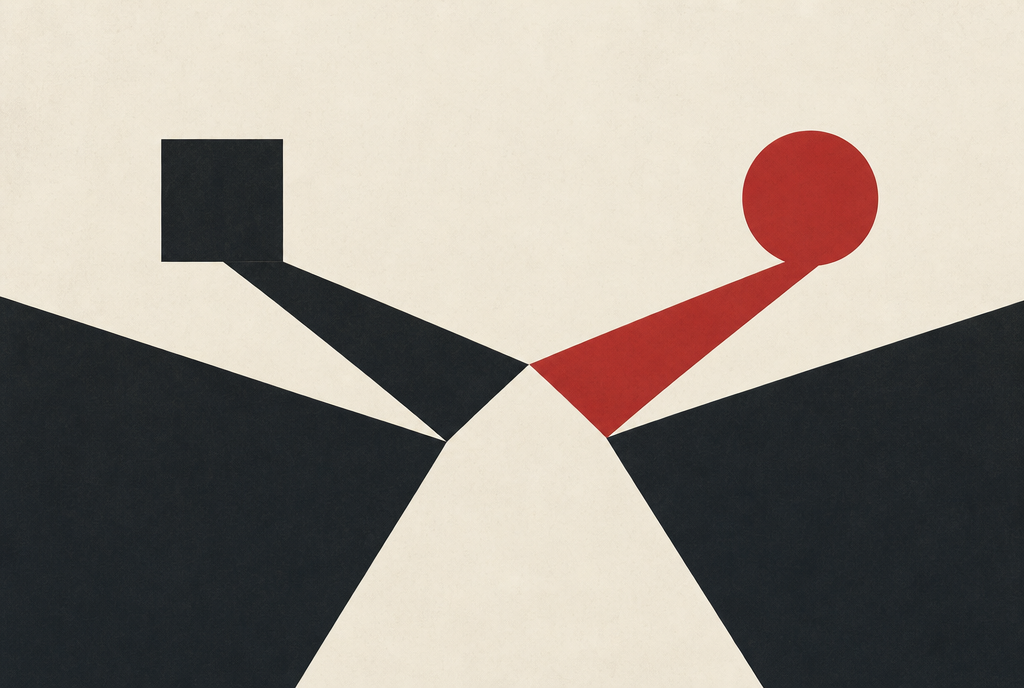 Abstract editorial illustration