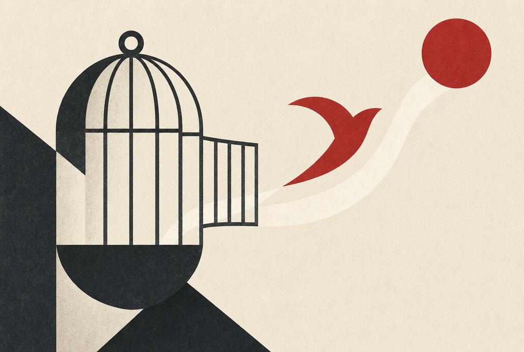 Abstract editorial illustration