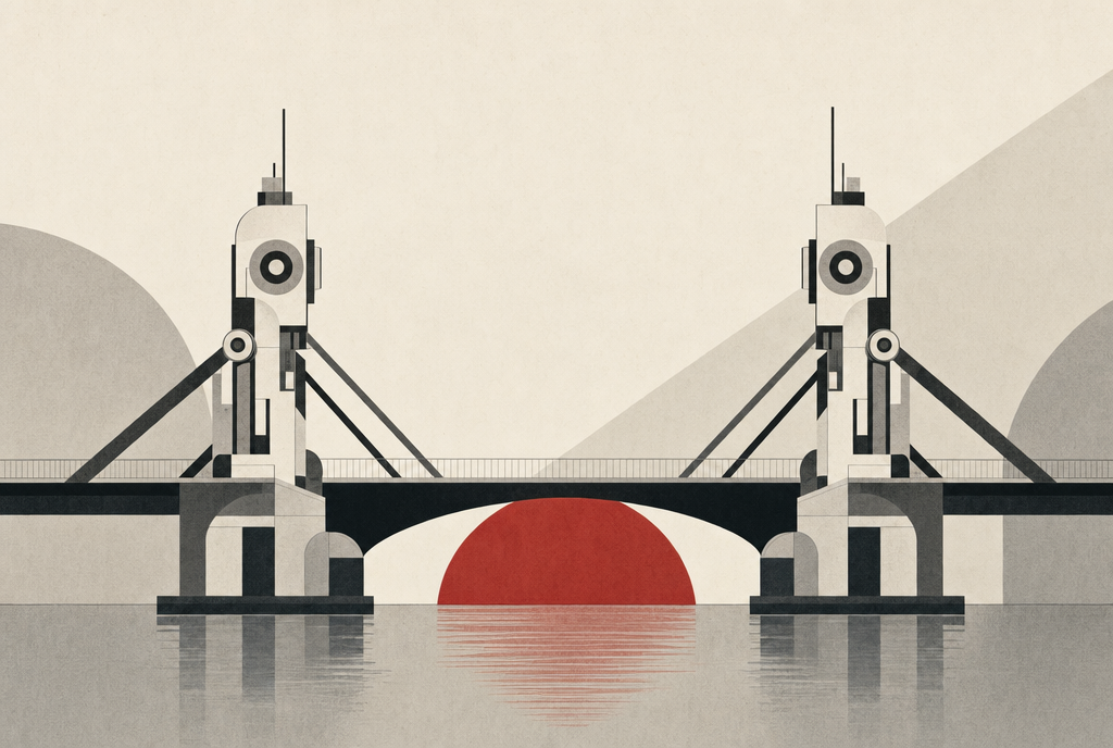 Abstract editorial illustration