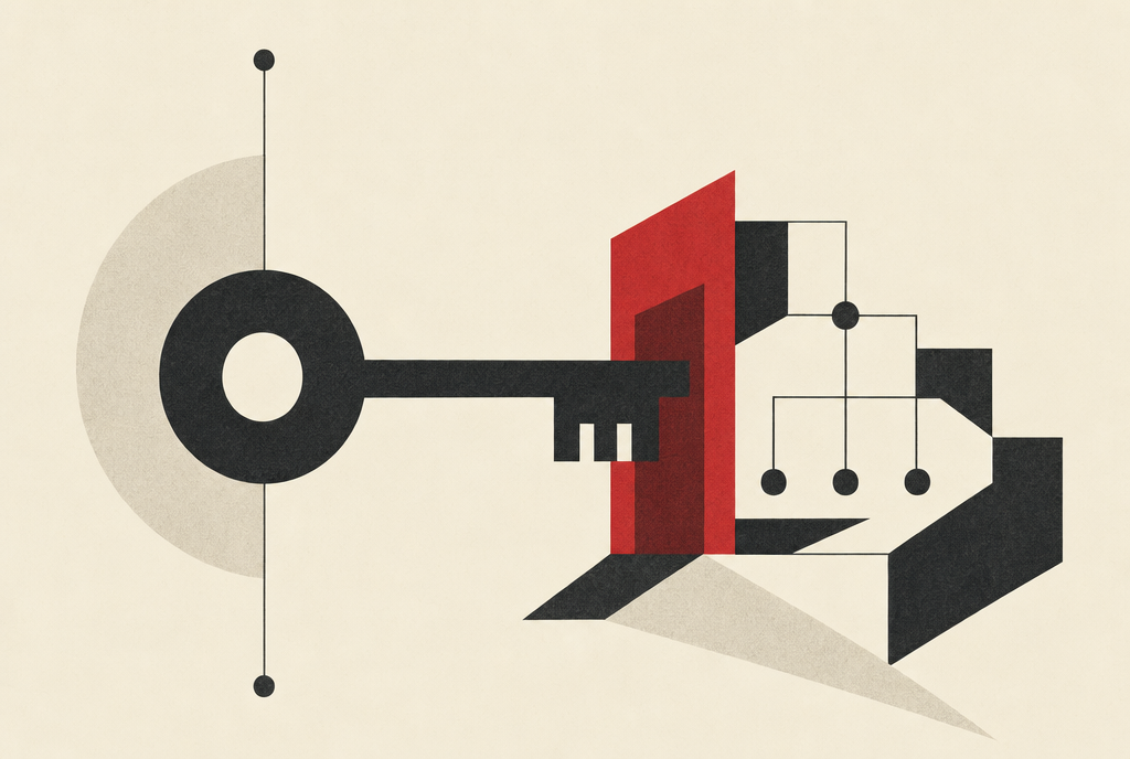 Abstract editorial illustration