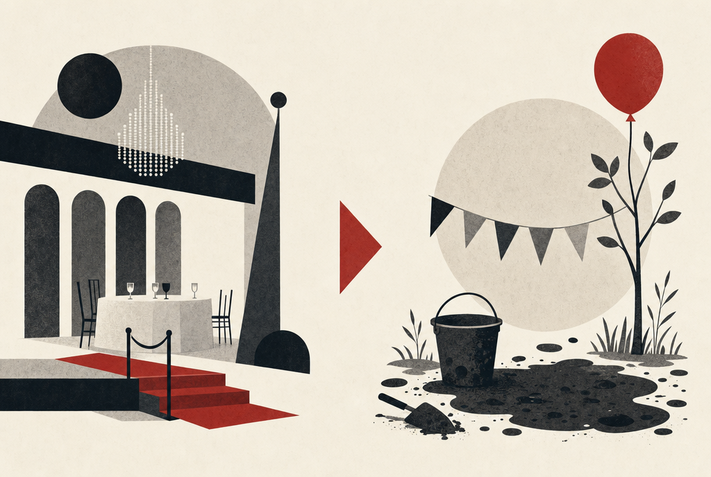 Abstract editorial illustration